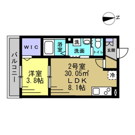 パルブニール浜野の物件間取画像